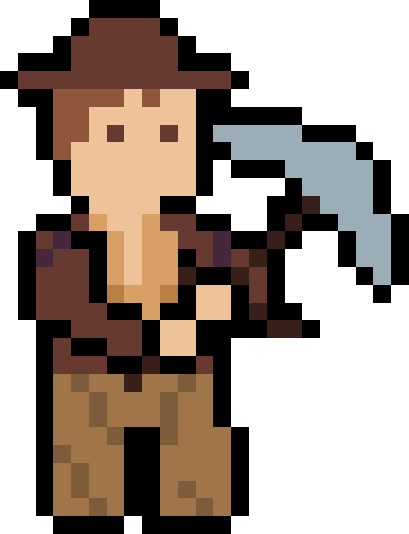 Cover art for Indiana Bones: a pickaxe mid-strike over unearthed bones